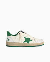 Green Nappa Leather Sneakers with Good Luck Star Tektoty