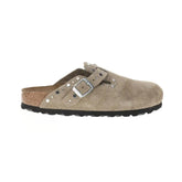 Boston Rivets Suede Leather Clogs Tektoty