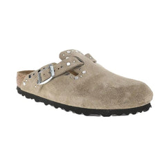Boston Rivets Suede Leather Clogs Tektoty