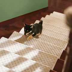 Soft Plush Indoor Stair Protectors Pet Friendly Tape Free Carpet Stair Treads Tektoty