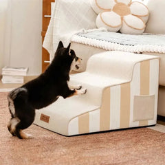 Trendy Striped Removable Sponge Anti-Slip Pet Stair - SafeStep Tektoty