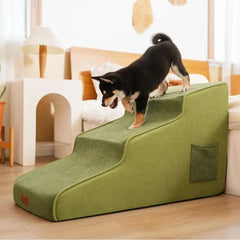 Chenille Extra Wide Non-Slip Removable Sponge Pet Stairs - SafeRamp Tektoty