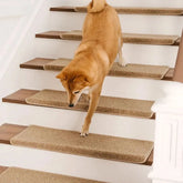 Anti-scratch Faux Sisal Stair Protectors Tape Free Washable Carpet Stair Treads Tektoty