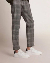 Men's Purestar with leather star and black leather heel tab sneakers Tektoty