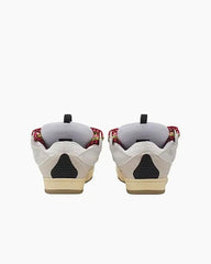 Curb Sneakers with Oversized Multicolor Laces Tektoty