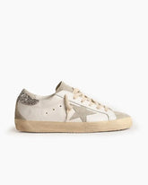 White Nappa Leather Gray Star Sneakers Tektoty