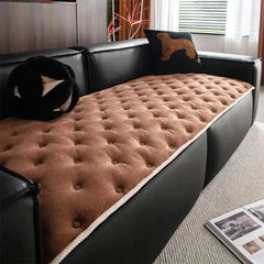 Vintage Leather Sofa Protection Non-Slip Couch Cover Tektoty
