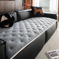 Vintage Leather Sofa Protection Non-Slip Couch Cover Tektoty