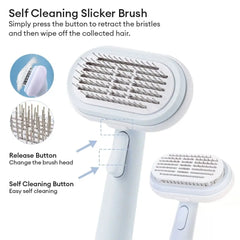5 IN 1 Dogs & Cats Self-Cleaning Brush Pet Grooming Kit Tektoty