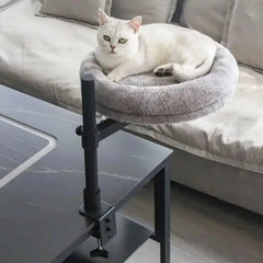 Adjustable Rotating Office Cat Hammock Bed with Iron Support Tektoty