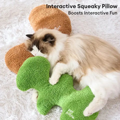 Bone-Shaped Playful Squeaky Dog Toy Pet Pillow Tektoty