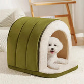 Cave-Style Warm Deep Sleeping Snug Cat Cave Dog House Tektoty