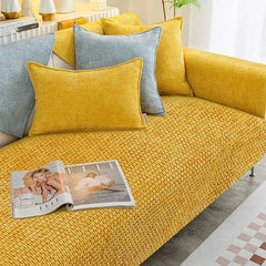 Cloud Woven Velvet Thick Scratch-Resistant Non-Slip Couch Cover Tektoty