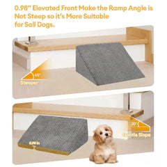 Modular Foam Dog Ramp Stairs for Staircase Stairs with Velcro Tektoty