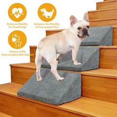 Modular Foam Dog Ramp Stairs for Staircase Stairs with Velcro Tektoty