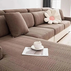 Polar Fleece Soft Antistatic Protection Sofa Stretch Full Wrap Couch Cover Tektoty