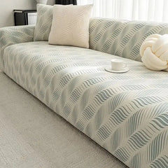 Thick Polar Fleece Jacquard Anti-Scratch Stretch Couch Cover Tektoty