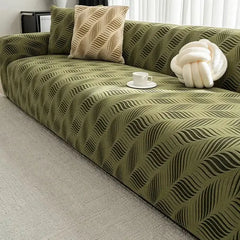 Thick Polar Fleece Jacquard Anti-Scratch Stretch Couch Cover Tektoty