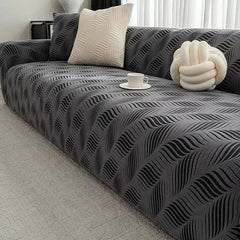 Thick Polar Fleece Jacquard Anti-Scratch Stretch Couch Cover Tektoty