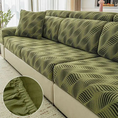 Wave Jacquard Polar Fleece Antistatic Protection Full Wrap Couch Cover Tektoty