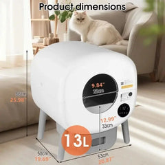 Smart Automatic Litter Box for Cats | XL Size, App-Controlled, & Odor Elimination Tektoty