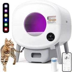 Smart Automatic Litter Box for Cats | XL Size, App-Controlled, & Odor Elimination Tektoty