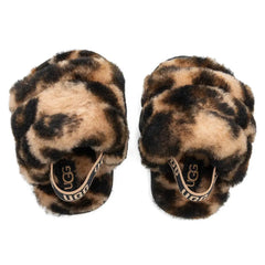 Baby Fluff Yeah Slide Panther Print - Butterscotch Tektoty