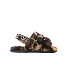 Toddlers Fluff Yeah Slide Panther Print - Butterscotch Tektoty