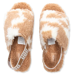 Women's Fluff Yeah Slide Cow Print - Mesa/Sand Tektoty
