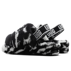Women's Fluff Yeah Slide Marble - Black Tektoty
