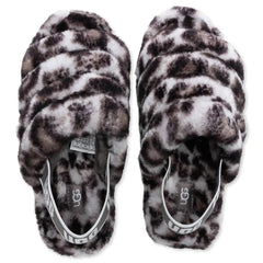 Women's Fluff Yeah Slide Panther Print - Stormy Grey Tektoty