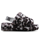 Women's Fluff Yeah Slide Panther Print - Stormy Grey Tektoty