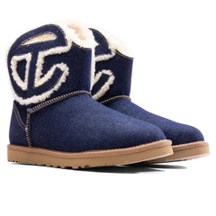 UGG x Telfar Logo Mini Boot - Indigo Denim Tektoty