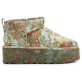 UGG x Collina Strada Classic Ultra Mini Platform - Green Floral Tektoty