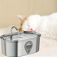 Automatic Pet Water Fountain|3.5L Stainless Cat Fountain Tektoty