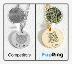 Custom Pet Face Necklace Tektoty