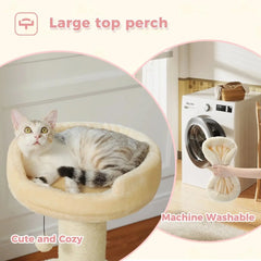 Multi-Level Cat Tree Tower with Scratching Posts & Cozy Perches – Modern Cat Furniture for Indoor Cats Tektoty
