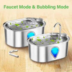 Automatic Pet Water Fountain|3.5L Stainless Cat Fountain Tektoty