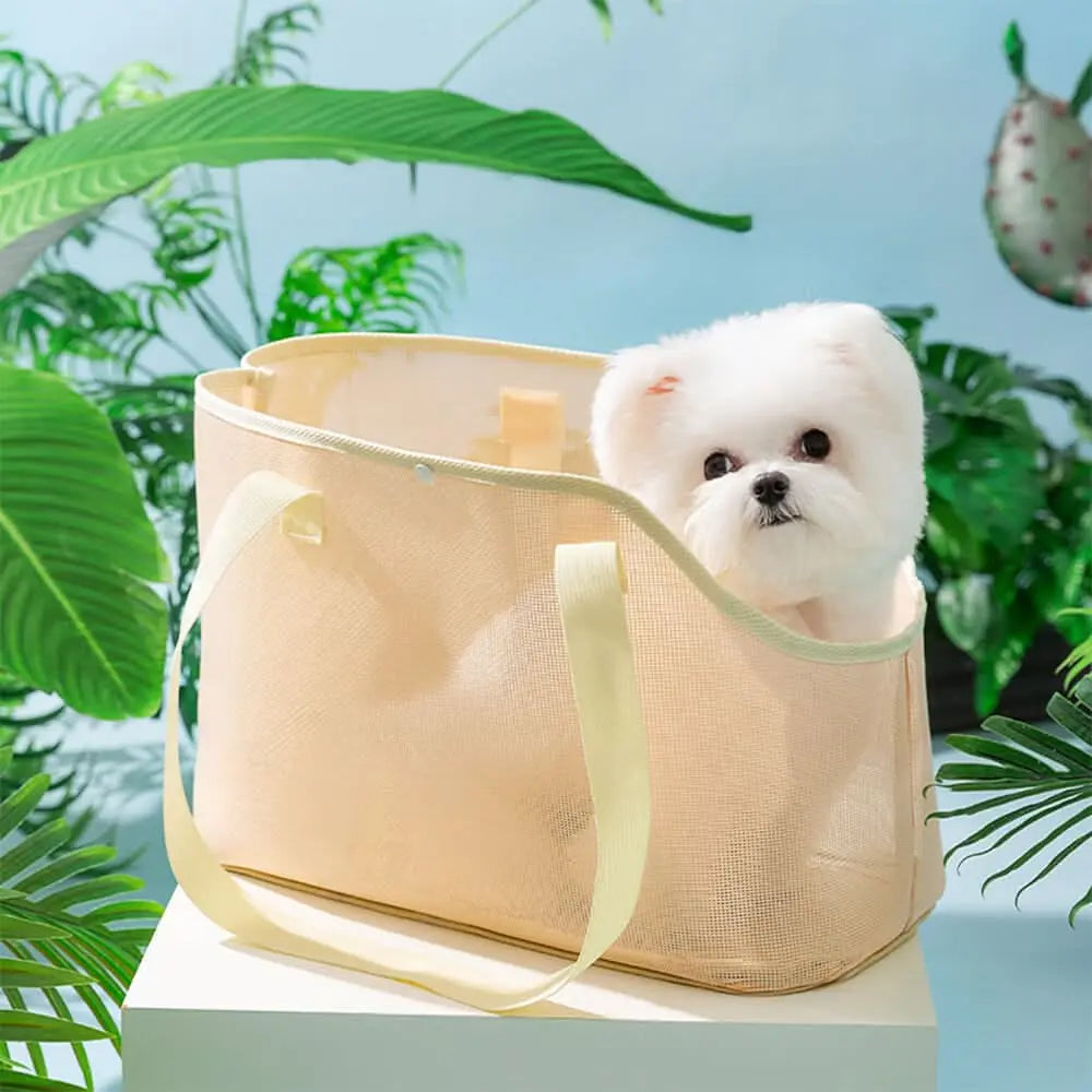 Lightweight Mesh Pet Carrier Bag for Small Dogs & Cats Tektoty