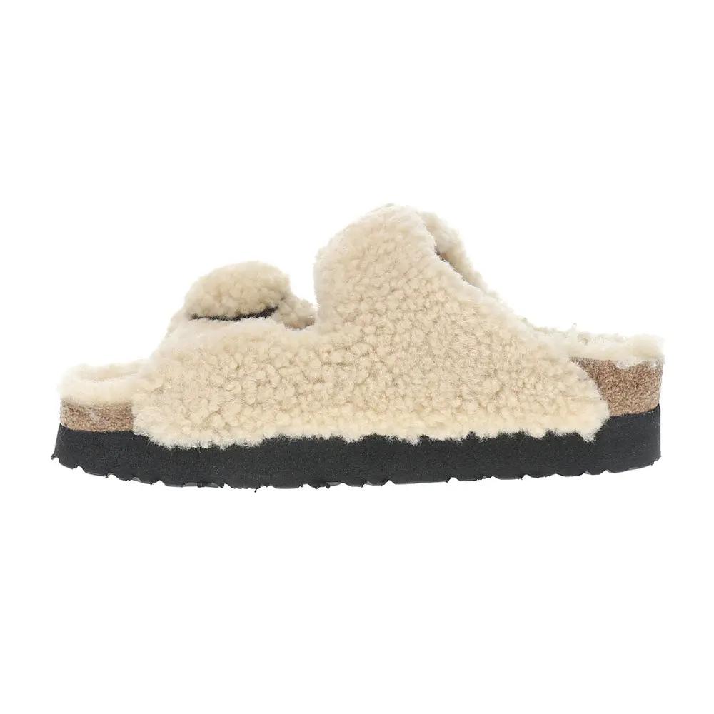 Arizona Big Buckle Shearling Footbed Sandals Tektoty