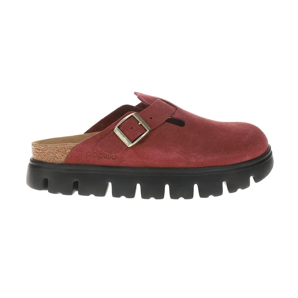 Boston Chunky Suede Leather Clogs Tektoty