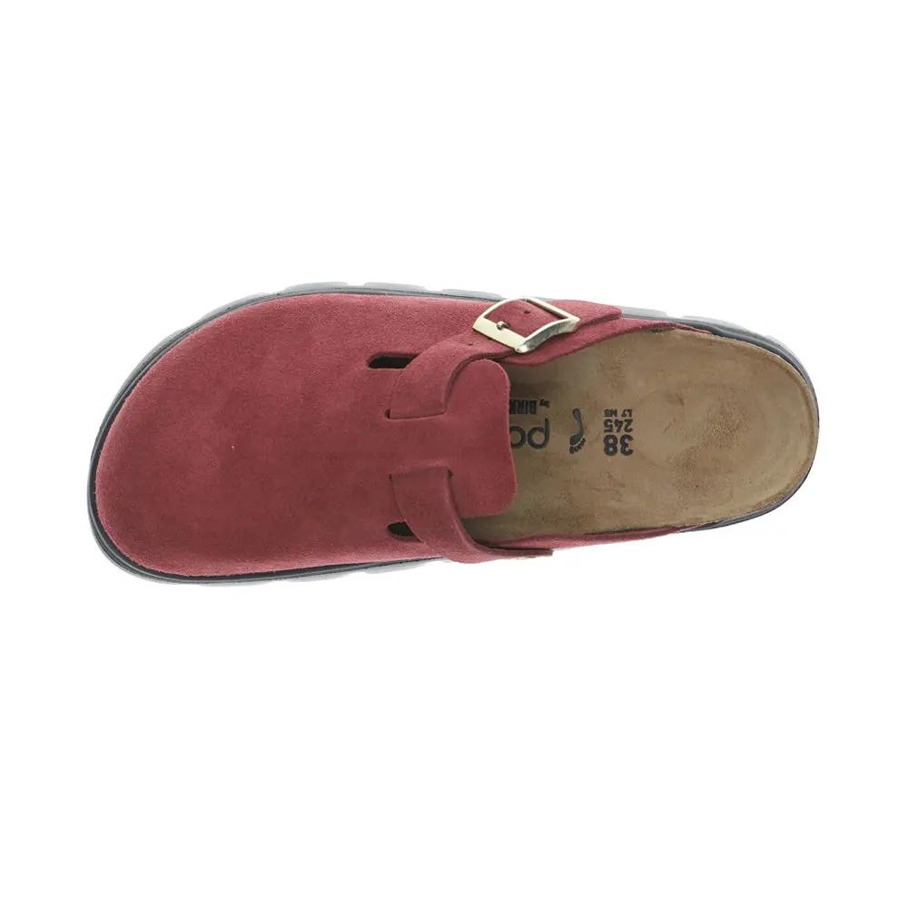 Boston Chunky Suede Leather Clogs Tektoty