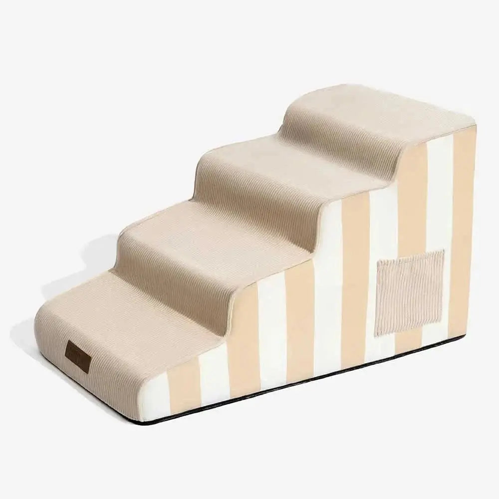 Trendy Striped Removable Sponge Anti-Slip Pet Stair - SafeStep Tektoty