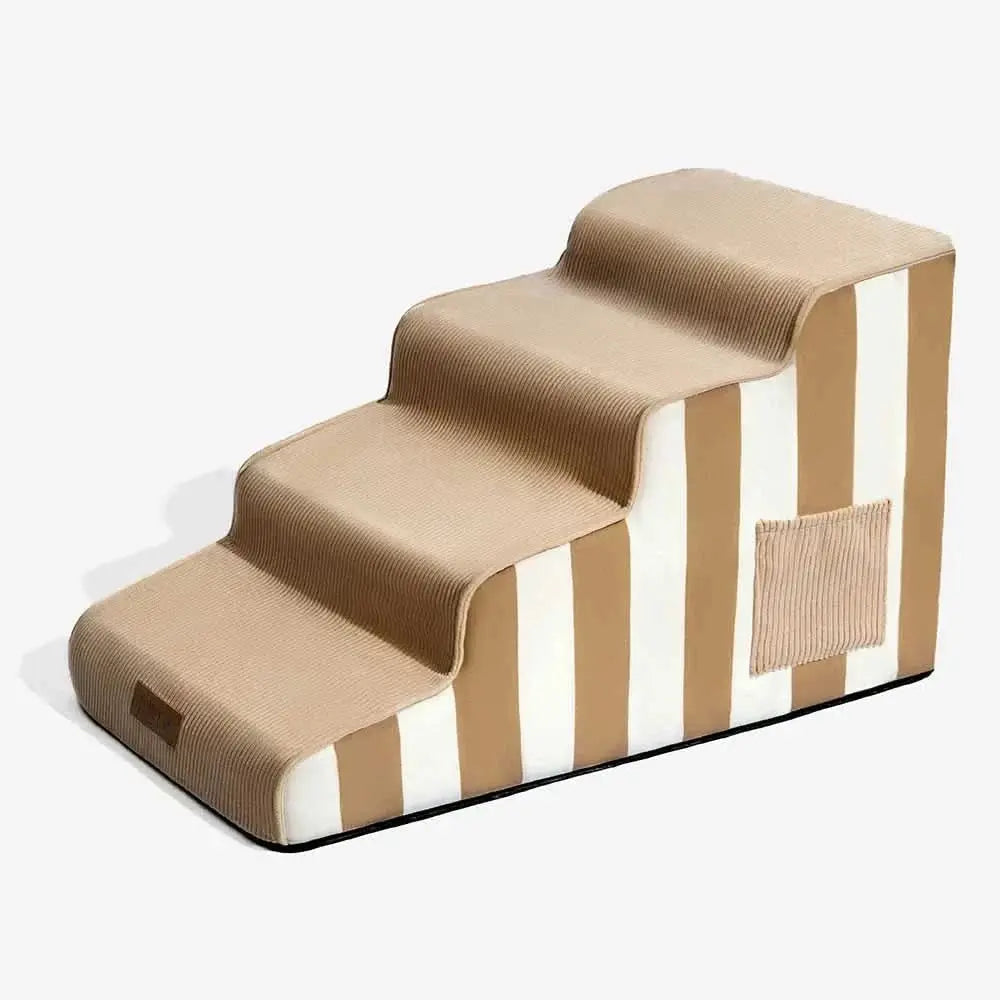 Trendy Striped Removable Sponge Anti-Slip Pet Stair - SafeStep Tektoty