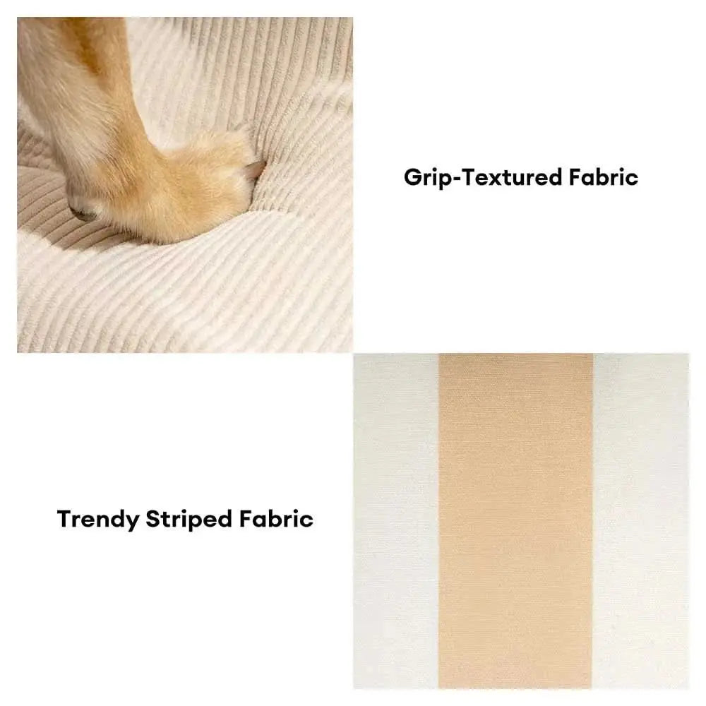 Trendy Striped Removable Sponge Anti-Slip Pet Stair - SafeStep Tektoty