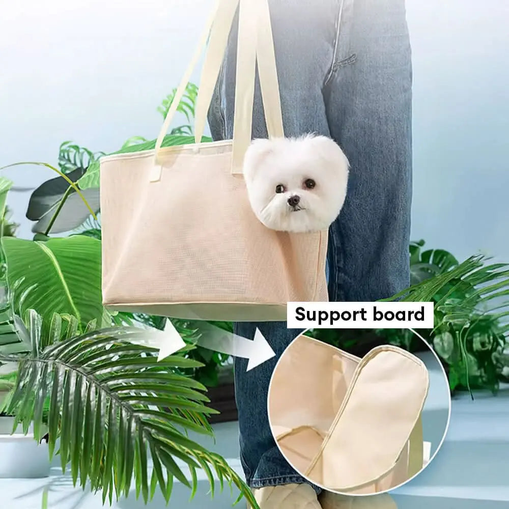 Lightweight Mesh Pet Carrier Bag for Small Dogs & Cats Tektoty