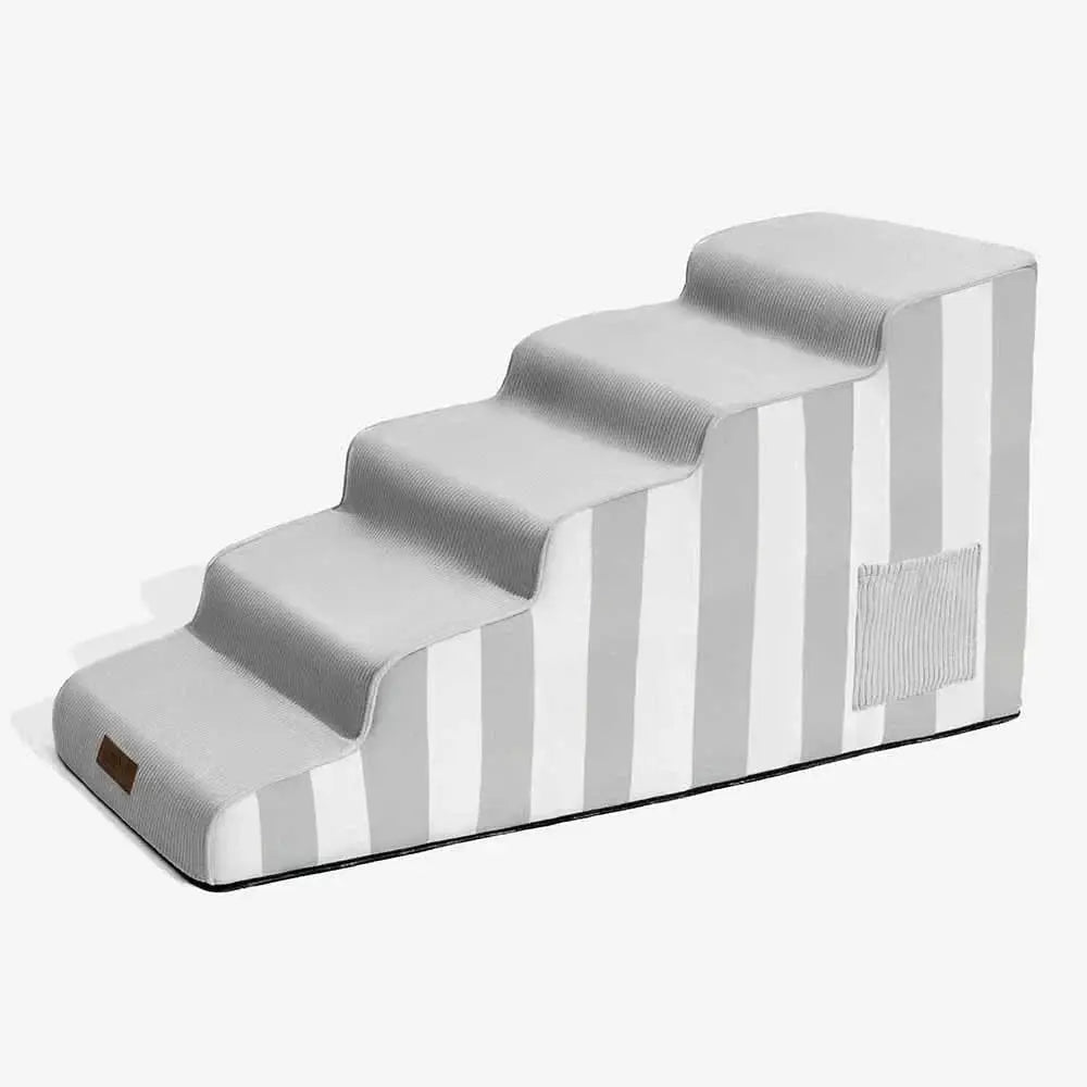 Trendy Striped Removable Sponge Anti-Slip Pet Stair - SafeStep Tektoty