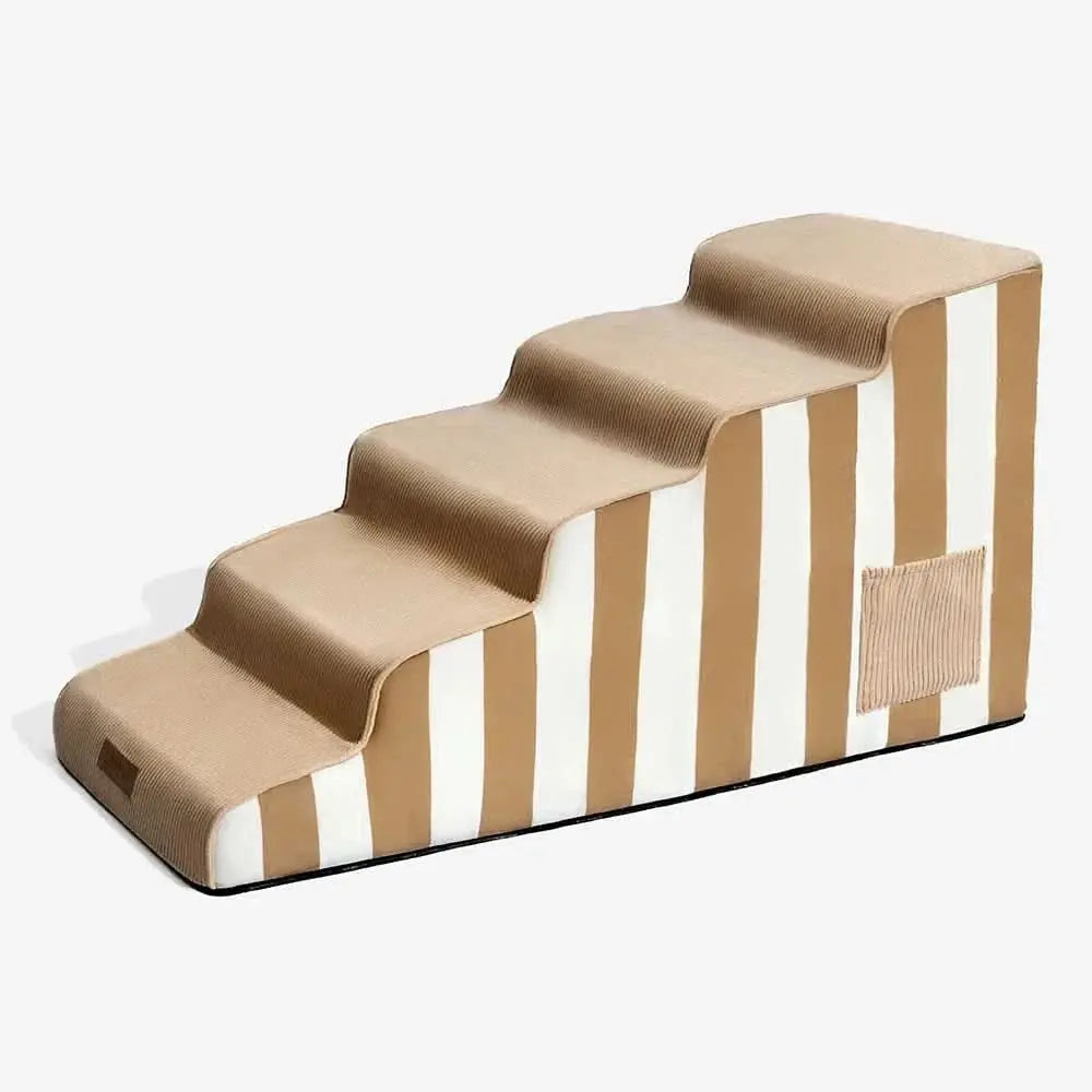 Trendy Striped Removable Sponge Anti-Slip Pet Stair - SafeStep Tektoty