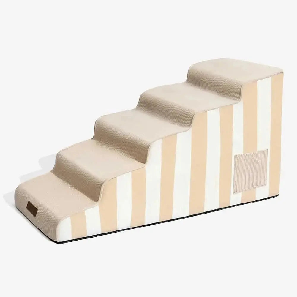 Trendy Striped Removable Sponge Anti-Slip Pet Stair - SafeStep Tektoty