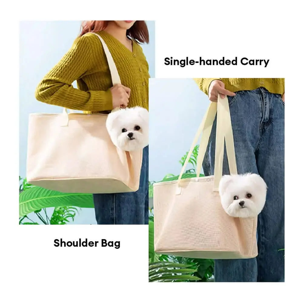 Lightweight Mesh Pet Carrier Bag for Small Dogs & Cats Tektoty
